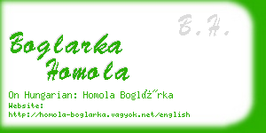 boglarka homola business card